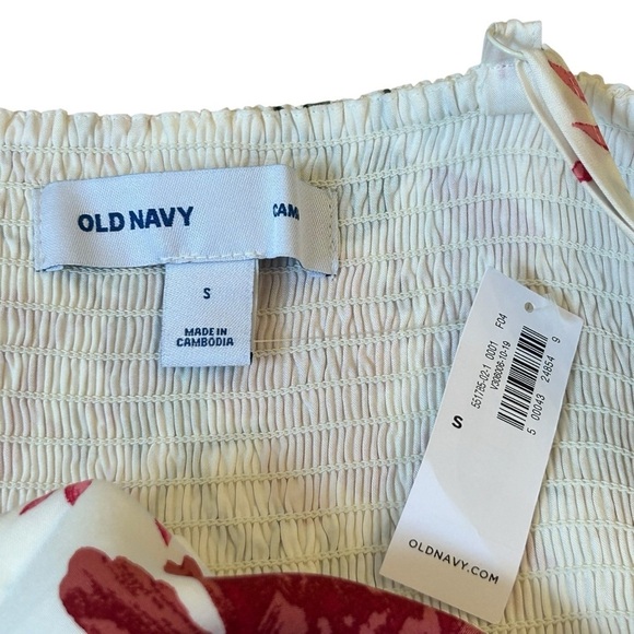 NEW Old Navy Floral Maxi Dress Spaghetti Straps Smocked w/Pockets - Picture 10 of 12